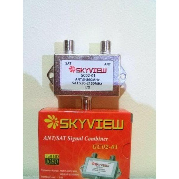 SIAP KIRIM SKYVIEW DIPLEXER COMBINER PARABOLA SATELIT TV DIGITAL