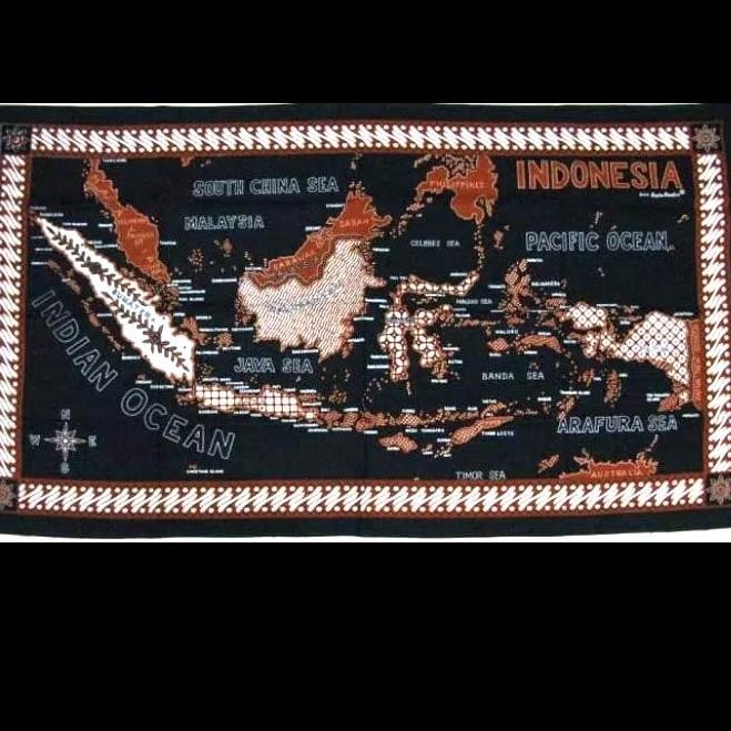 

PETA BATIK INDONESIA UKURAN STANDARD - SOGAN MAP KHAS INDONESIA + BOX
