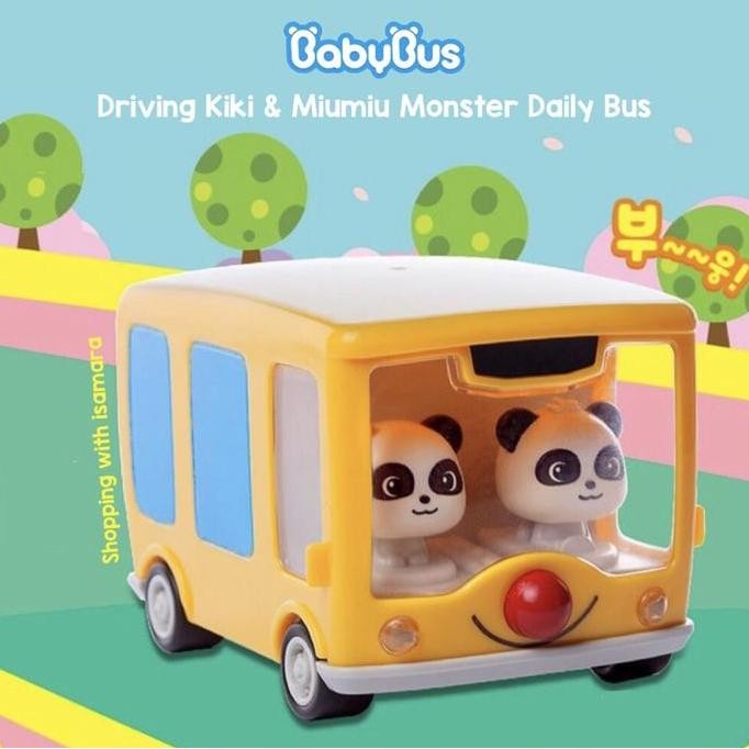 Diskon! Mainan Babybus Driving Kiki Miumiu Monster Bus Edukasi Anak Mobilan