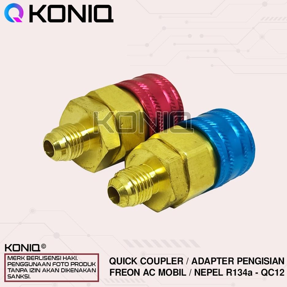 New Adapter Quick Coupler Ac Mobil R134A / Adaptor Ac Mobil R134A / Qc12 Promo