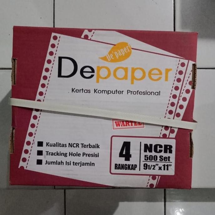

TERLARIS - Continuous Form Depaper 4 Ply : 4 Wartel Warna 9 1/2"x11