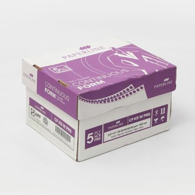 

5 Ply : 2 Prs Warna Kertas Continuous Form Paperline 9.5x11