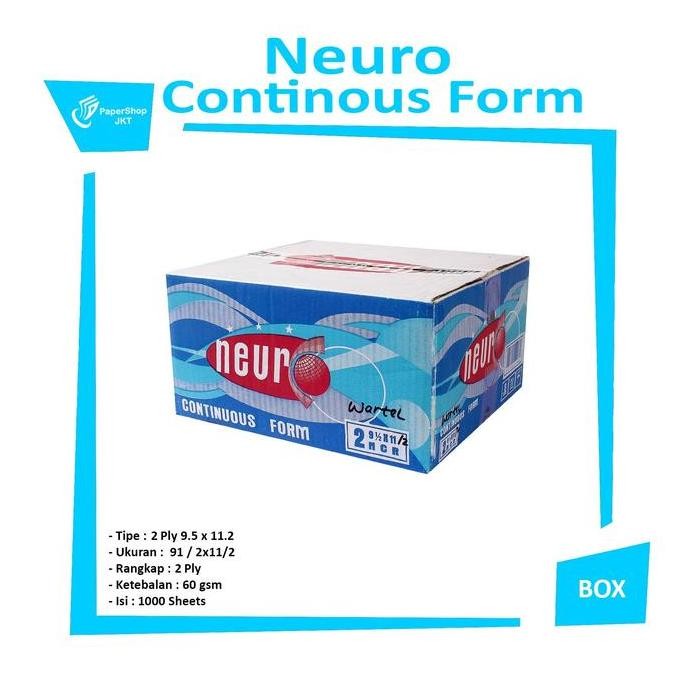 

TERMURAH - NEURO Continous Form 91/2 x 11/2 2Ply/2 ( K2 Wartel )