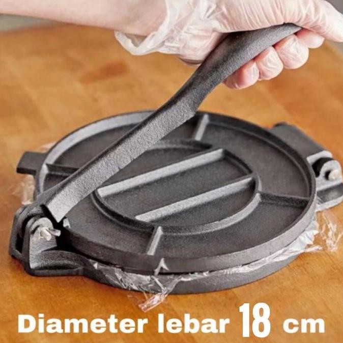 TERLARIS - Tortilla Press Cast Iron 16c cm alat press tortilla/ tortilla maker