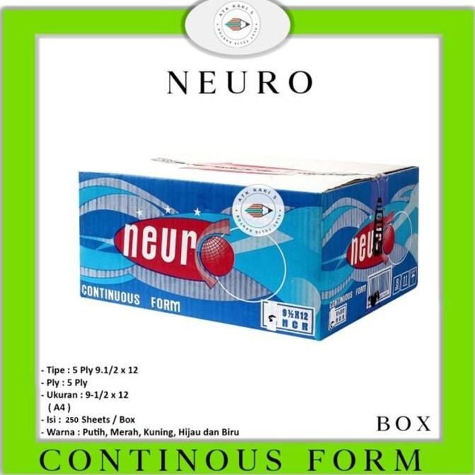

TERLARIS - NEURO Continous Form K 5 Ply 91/2 x 12 - A4 - NCR