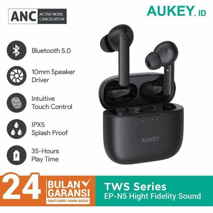 TERMURAH - TWS Aukey EP N5 Original Earphone Bluetooth ANC