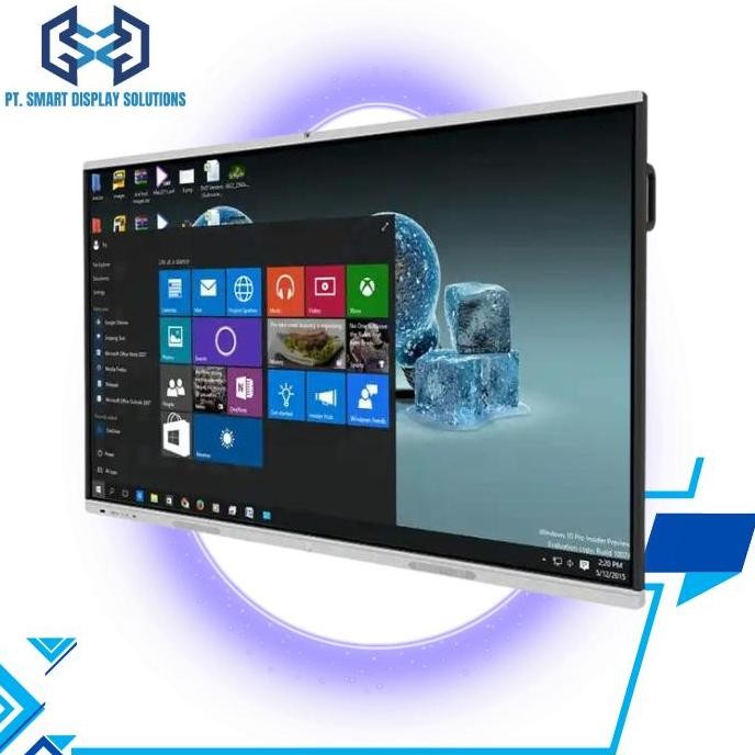 

Interactive Whiteboard 65" Kantor Sekolah Meeting Windows I5 8G 128G