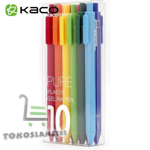 

Kaco Pure Candy Gel Pen Pena Pulpen Bolpoin 0.5Mm 10Pcs (Colorful Ink)