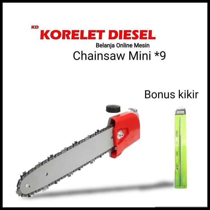 Chainsaw Mini Potong Rumput HONDA Segi - 9 Bonus Kikir