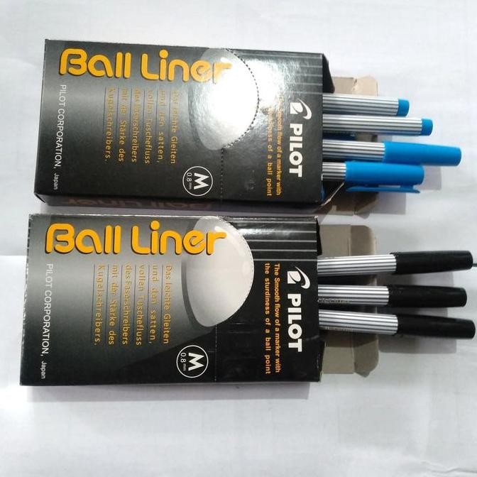 

Bolpoint Bolliner Biru & Hitam Isi 12
