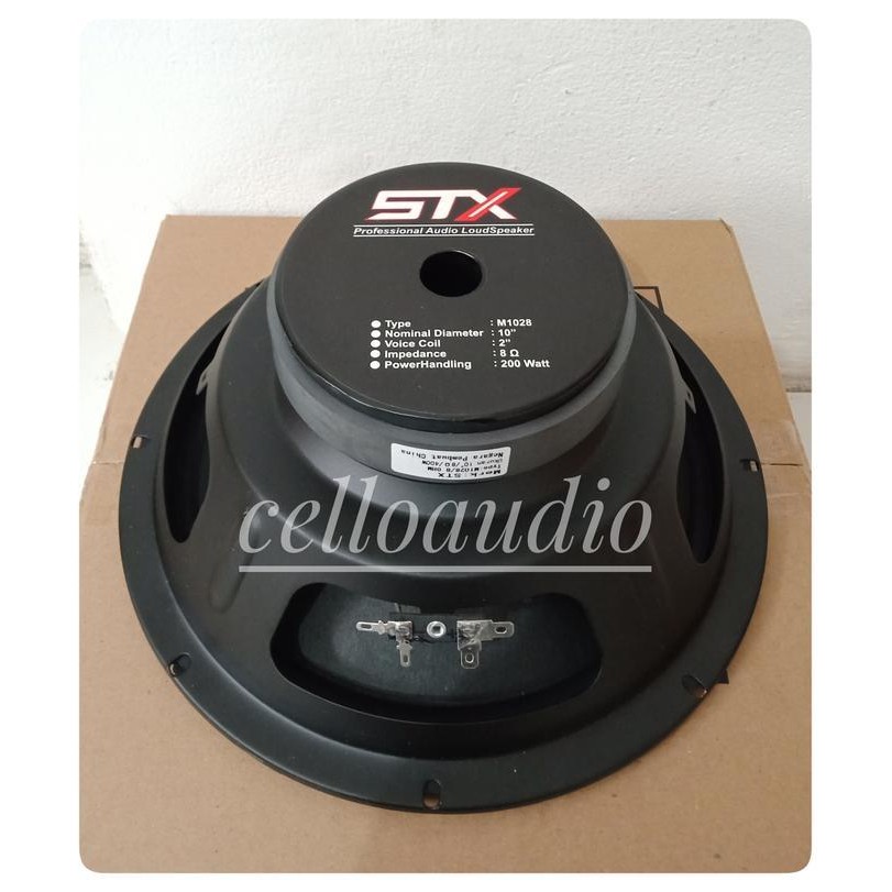 Komponen Woofer Speaker STX M1028 10 Inch