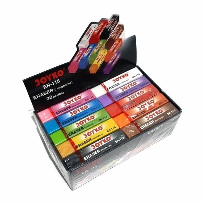 

Joyko Penghapus Joyko Er-115 - 10 Warna Besar - Stationery - 30 Pcs Per Pack - Original Asli Untuk Sekolah Dan Kantor