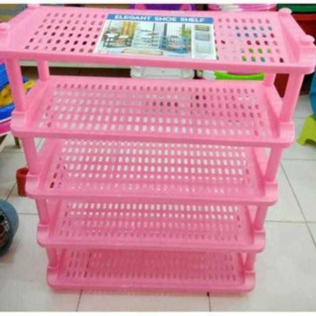 Rak Sepatu Plastik Susun 5 Shinpo