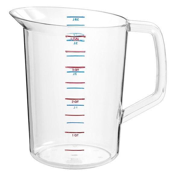 Rubbermaid 4 Qt Clear Polycarbonate Plastic Measuring Cup Gelas Takar (Sale)
