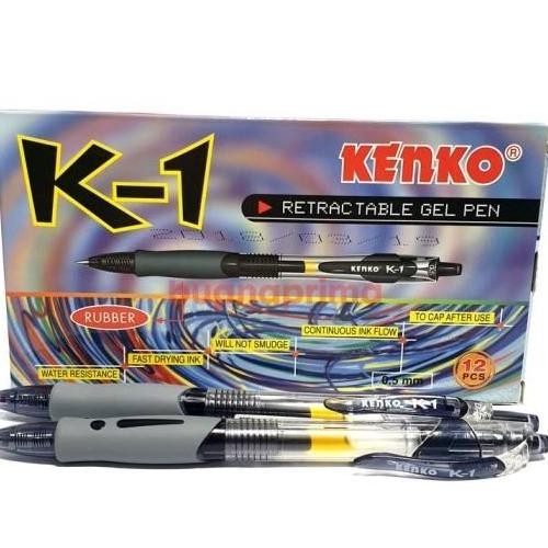 

Pulpen Gel Kenko K-1 Retractable 0,5Mm (1 Pak Isi 12 Pcs)