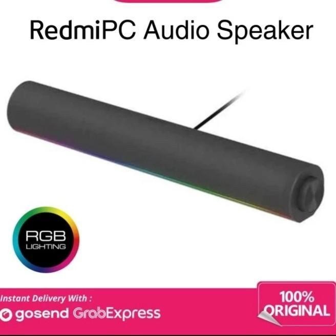 xiomi redmi computer speaker desktop soundbar rgb light bluetooth 5.0audio Terbaru Berkualitas