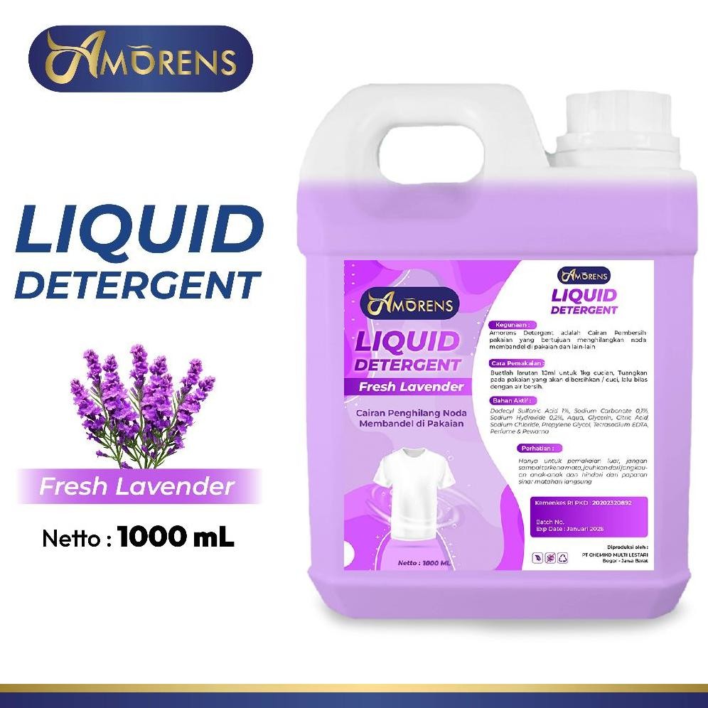 Termurah Amorens Deterjen Laundry Cair  [1 Liter]