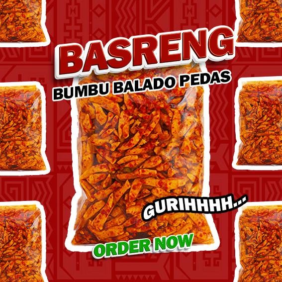 

1KG Basreng Original Pedas Daun Jeruk Viral Murah Cemilan Sultan Cianjur Snack Ngabret Bumbu Gacor