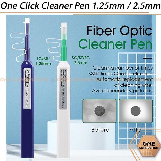 

One Click Cleaner Pen Connector Fiber Optic For 1.25Mm 2.5Mm Lc Sc Fc