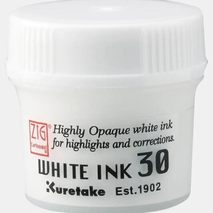 

Kuretake Zig Cartoonist White Ink 30 Cnce201-3 Tinta Khusus Menggambar Komik 30G Tahan Air & Tahan Lama Untuk Highlights Dan Correcsions