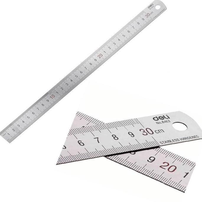 

Penggaris Mistar Besi Stainless 30 Cm Tebal Bagus Deli 8463