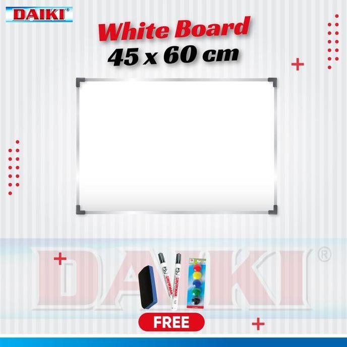

Whiteboard / Papan Tulis Magnetic Uk 45X60 Cm