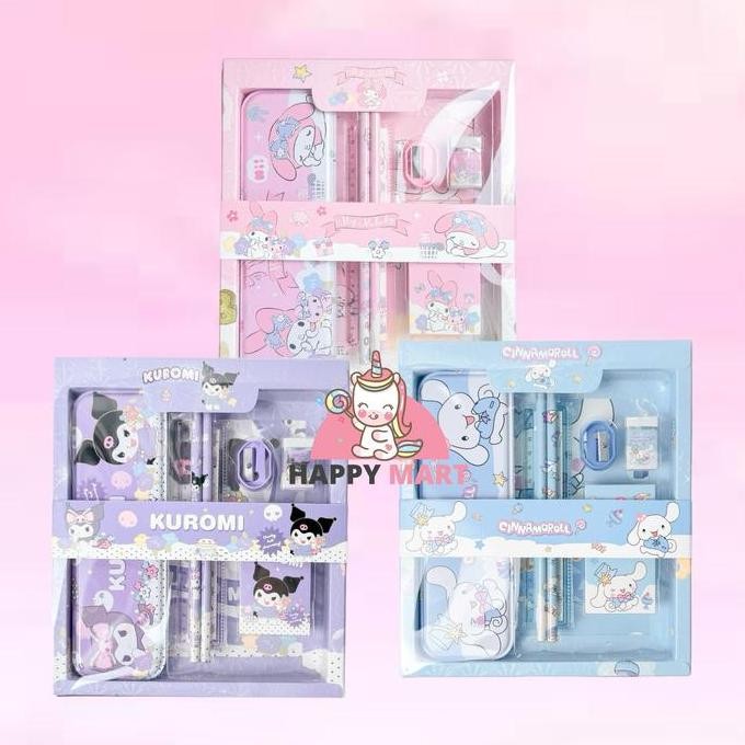 

Kotak Pensil Motif Sanrio 6 Collors Kuromi / Melody / Cinnamoroll