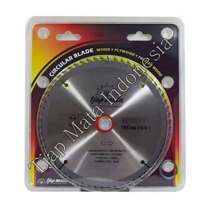 Tjap Mata / Cap Mata Gergaji Circular Saw / Potong Kayu 185 X 60 T Kualitas Terbaik Harga Termurah