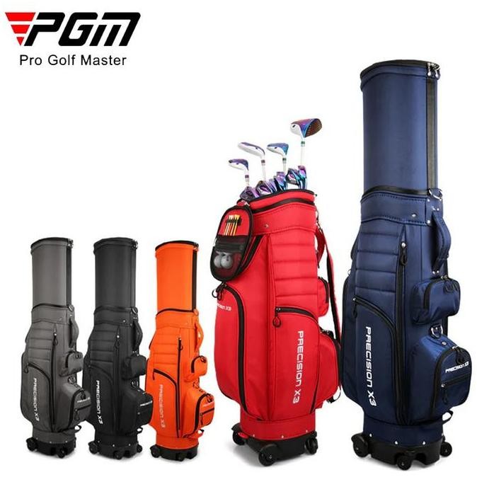 Pgm 4 Wheels Trolley Travel Cart Bag Golf Bag Tas Troli Golf 4 Roda