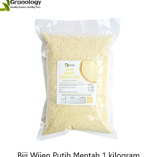 

Wijen Putih Mentah Raw White Sesame Seed 1 Kilogram By Granology