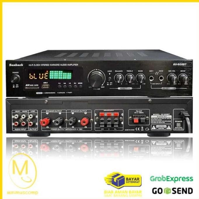 AUDIO AMPLIFIER KARAOKE / HOME THEATER BLUETOOTH SURROUND 5CH 600W ORIGINAL DAN TERPERCAYA