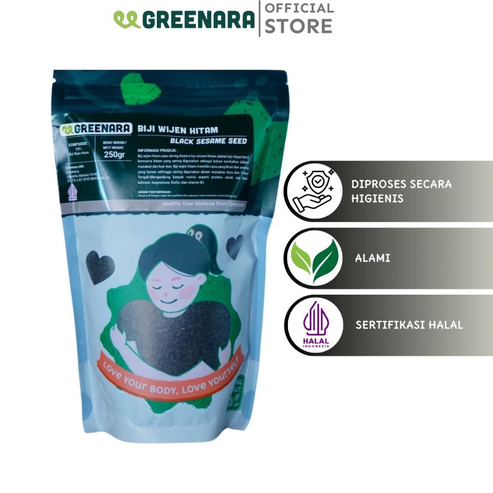 

Greenara Wijen Hitam 250Gr Bla Sesame Seed