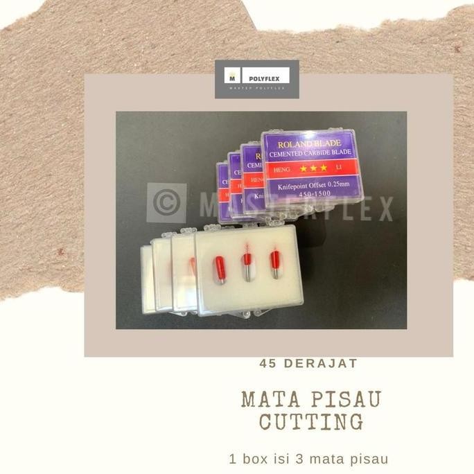 

Mata Pisau Mesin Cutting Sticker Roland Blade Jinka 45 Derajat Isi 3