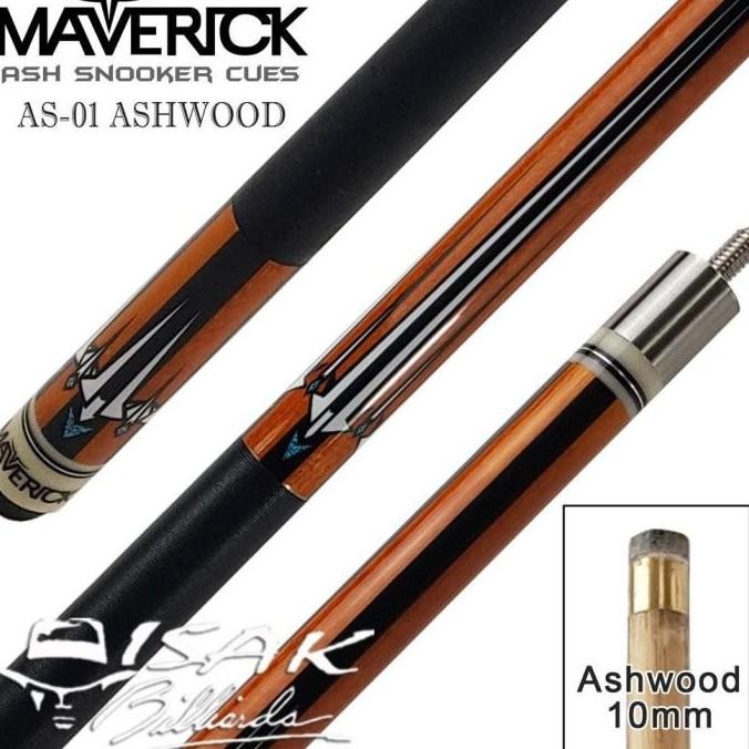 Maverick AS-01 Snooker Cue - 10 mm Stick Bola Kecil Bakso Billiard TERBARU