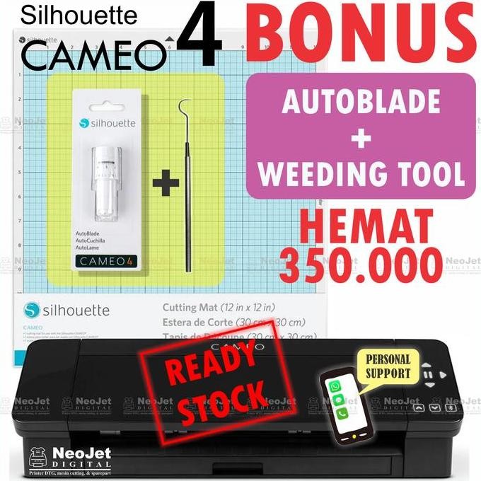 

Paket Hemat Cameo 4 Silhouette Bonus Autoblade Dan Weeding Tool