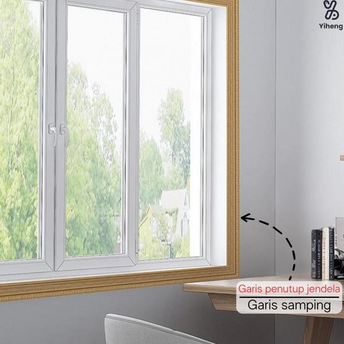 (Allthebest) Wall Border List Border Foam 2.3M Border List Wallpaper Plafon Wallpaper Dinding List D