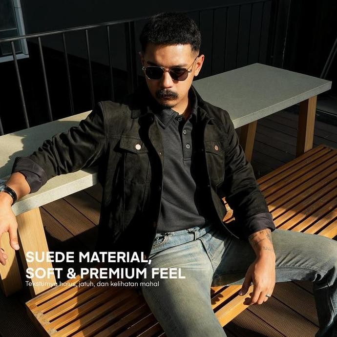 Classic Trucker Jacket Suede HI