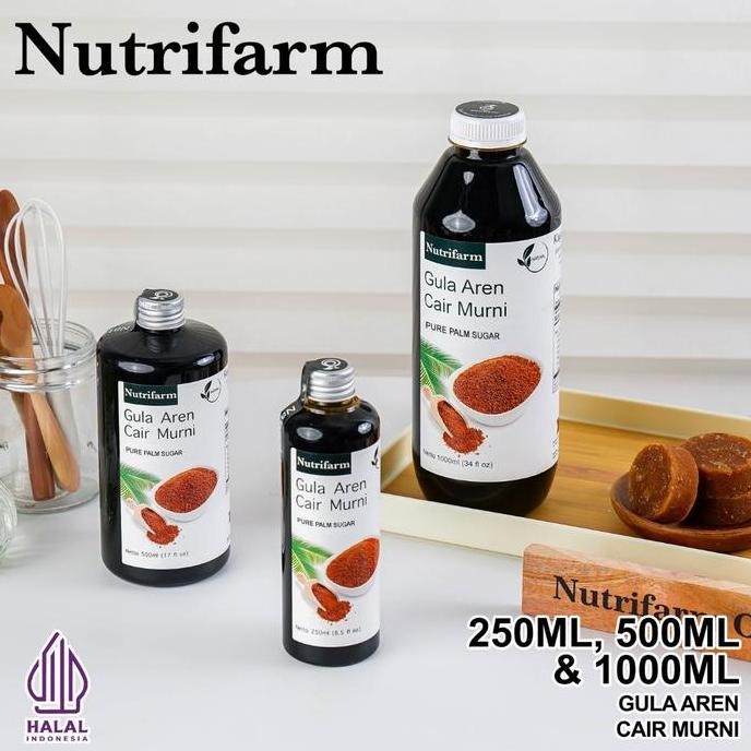 

Baru Gula Aren Cair Premium 250ml 500ml 1L - Palm Sugar Cair Organik Asli untuk Kopi