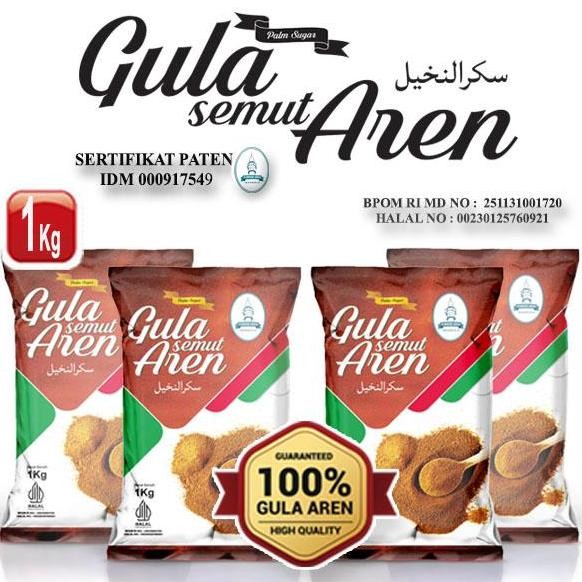 

Baru Gula Aren Bubuk Murni Organik 1kg Gula Semut Aren Palm Sugar