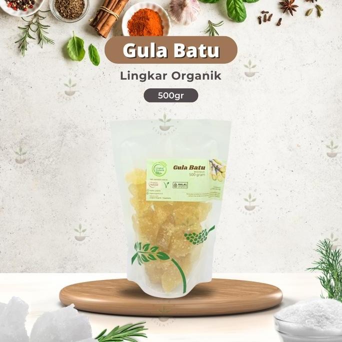 

Baru Gula Batu Organik Lingkar 500gr - Gula Kristal Alami Non Refinasi