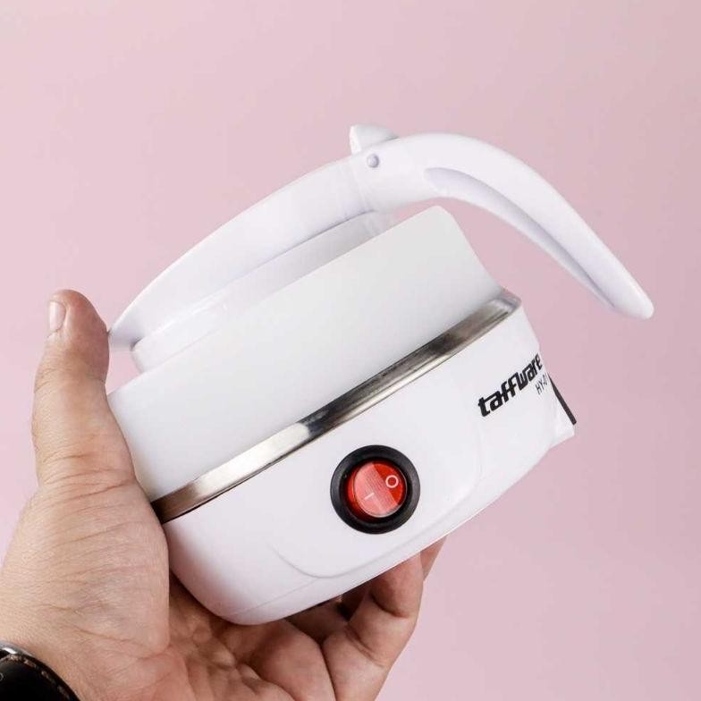 Ketel Teko listrik pemanas air lipat portable Taffware