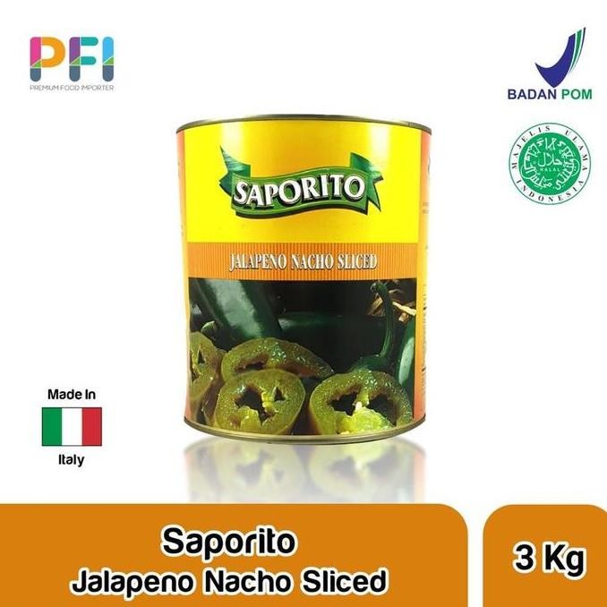 

SAPORITO Jalapeno Sliced Pepper Brand Italy 3 Kg