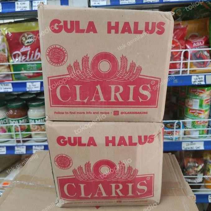 

Baru Claris Gula Halus 250 Gram - Dus 16 Bungkus