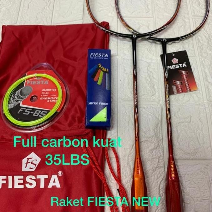 Sale Raket Badminton Fiesta Fs Break Free 555 Full Carbon Taiwan 35 Lbs Ori