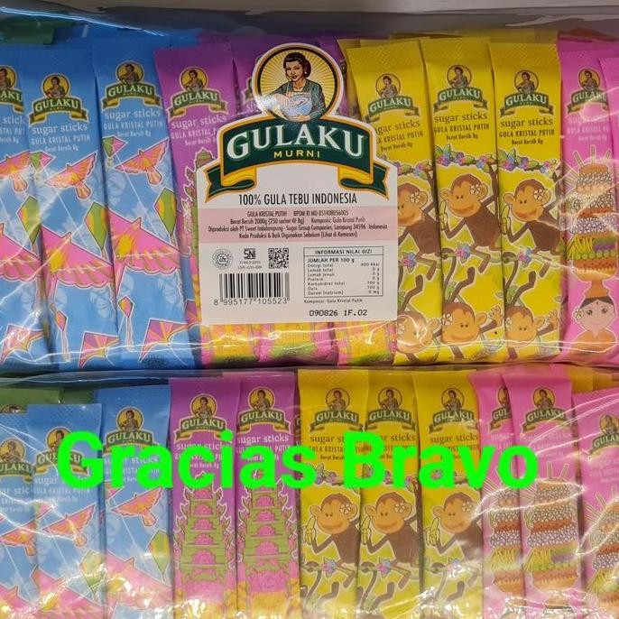 

Baru Refill Gulaku Stick 8gr x 125 / 250 Sachet - Gula Pasir Premium