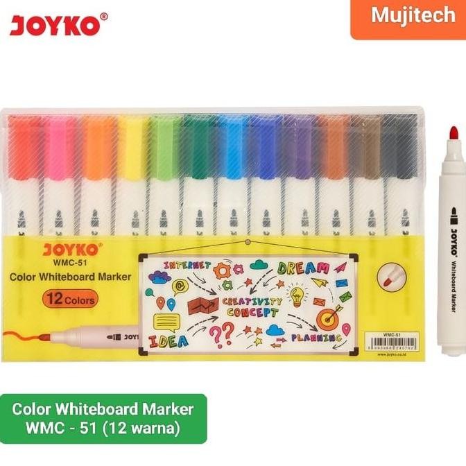 

Joyko Spidol Papan Wmc-51 Color Whiteboard Marker