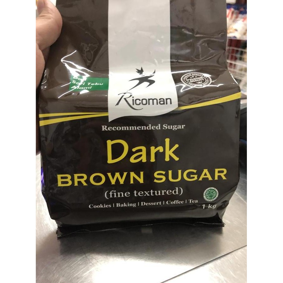 

Baru Ricoman Dark Brown Sugar Gula Aren 1kg - Brown Sugar Asli