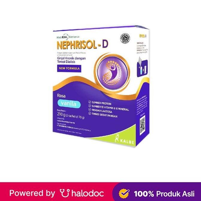 

Grosir Nephrisol-D Rasa Vanilla - Susu Medis Khusus - Halodoc