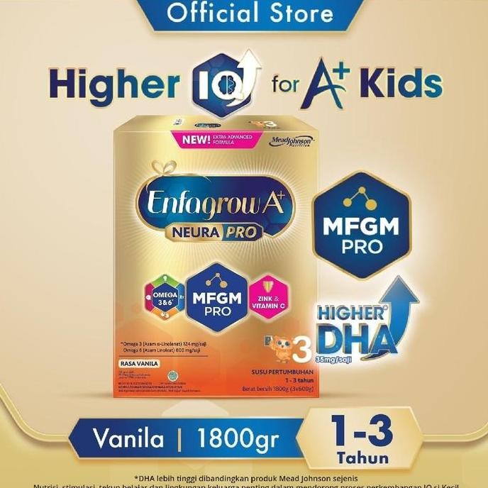

Murah Enfagrow A+ 3 Susu Formula Original / Vanila 1800 Gram Gr 1- 3 Tahun