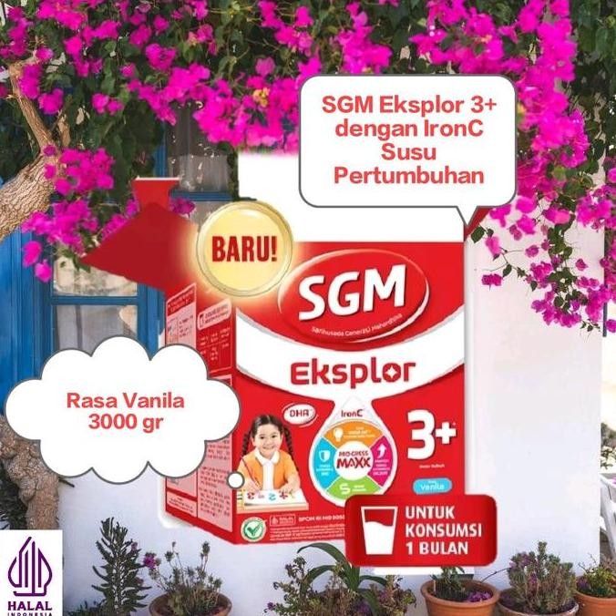 

Murah Sgm Eksplor 3+ Susu Bubuk Dengan Ironc Madu/Vanila 3000G